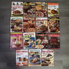 Taste of Home Magazines Lot Of 15 Quick Cooking Simple Delicious Mix Vintage M07