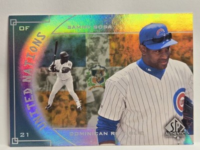 SAMMY SOSA 2000 SP Authentic Chicago Cubs United Nations #UN1