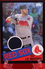 2020 Topps Series 1 J.D. Martinez 1985 Topps Relic /199 Boston Red Sox
