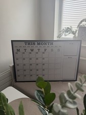 Dry Erase Whiteboard Calendar Monthly Planner, Undated