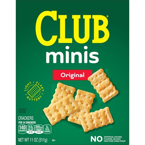 Galletas Club Minis 11 onzas bocadillo escamoso mantecoso perfecto para salsas o ensaladas - Imagen 8 de 13