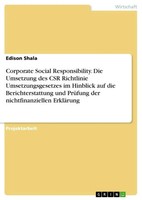 Corporate Social Responsibility. Die Umsetzung Des Csr Richtlinie...
