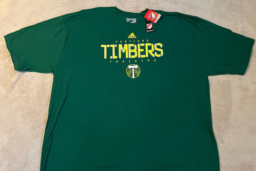 NWT Men's Big & Tall 4XL Adidas Portland Timbers Green T-Shirt (X3)