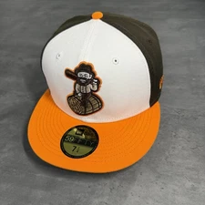 Bowling Green Hot Rods Hat New Era Cap 7 1/4 Bootleggers Tampa Rays Farm Minor