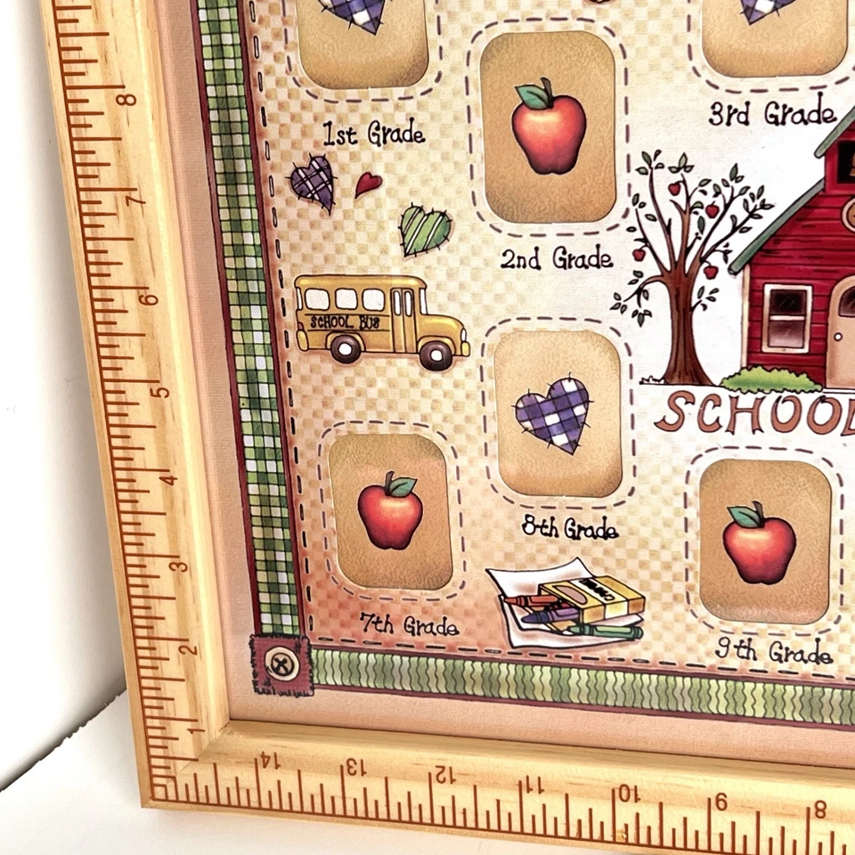 School Days Picture Frame Designed to Display Photos From 1st to 12th Gd. New - Image 4 of 4