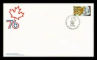 Dr Jim Stamps Canada 1976 Ben Franklin Bust United States Bicentennial Fdc