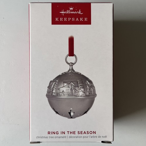 Hallmark Keepsake Ring In The Season Metal Bell Ornament 2023 | 9th in Series - Picture 4 of 5