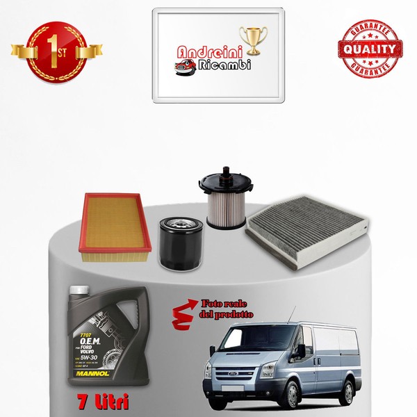 Kit Wartung Filter Und ÖL Ford Transit 2.2 Tdci 74KW 100CV 2012-image