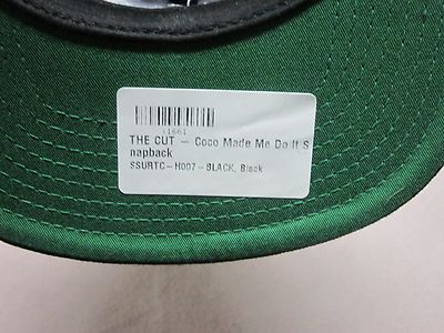 SSUR THE CUT UNISEX BLACK WOOL BLEND SNAPBACK HAT COCO MADE
