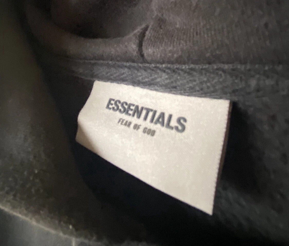 ESSENTIALS Fear of God FOG Pullover Felpa con Cappuccio Nero M (TG. GRANDE)