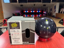 15 lb STORM LIGHTNING BLACKOUT BOWLING BALL UNDRILLED NEW IN BOX 2 3/8" PIN