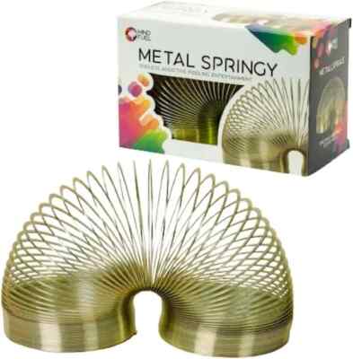 Klassisch Retro Metall federnd Slinky Spielzeug Geschenk Strumpf Füller Spaß Zeit Kind Kinder