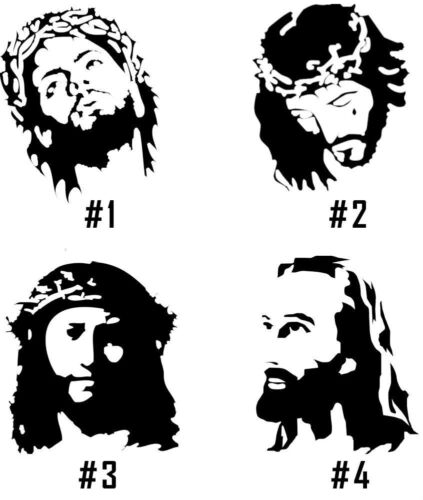 Jesus Vinyl Decal Sticker Car Window Wall God Religion Lord Christ Decor Art - Picture 2 of 7