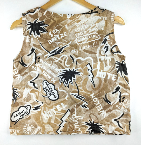Vintage 90s Women Multicoloured Sleeveless Tank Top Size 6 8 XS Casual - Picture 5 of 6