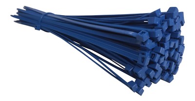 BLAUE Kabelbinder Nylon Zip Tie Wraps stark lang - alle Größen - beste Qualität