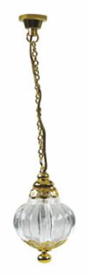 Dollhouse Miniature Hanging Globe Light 12 Volt Electric 1:12 Scale Houseworks