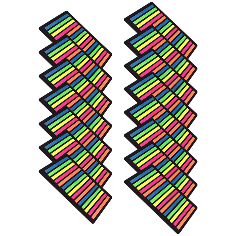15 Sheets Highlighter Strips Stickers Mark Supply Fluorescence eBay