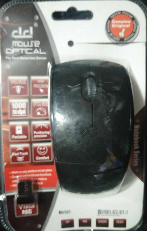 Wireless Mouse, 3.0G Portable Optical Silent Ergonomic Wireless Computer Mouse  - Image 3 of 4