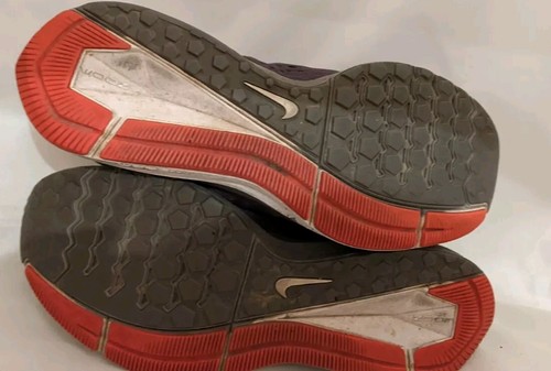 Nike Men's Zoom Winflo 5 Gunsmoke Gray Running Lace Shoes Red AA7406-006 Sz 11 - Picture 7 of 9