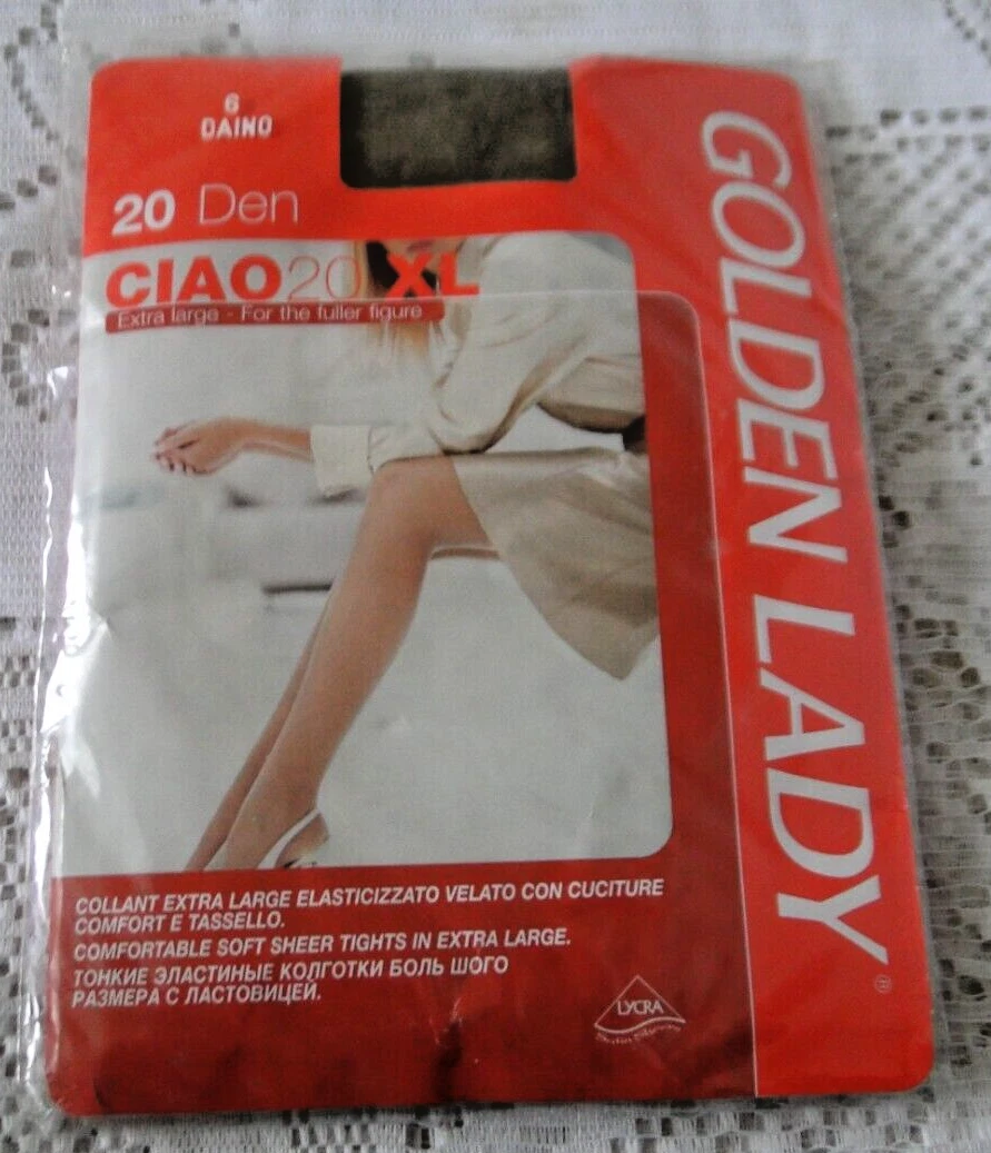 Lot De 6 Collants Mousse Golden Lady - 20 Deniers - Taille 6-XXL - Couleur Caramel - Neuf Avec étiquettes