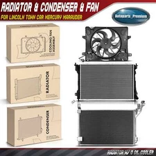 Radiator & AC Condenser Cooling Kit for Lincoln Town Car Mercury Grand Marquis