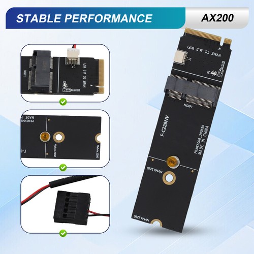 Kabellos M.2 A+E Key Slot auf M.2 M Key Wifi Bluetooth Adapter für AX200 924955 - Afbeelding 4 van 7