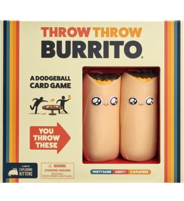 Throw Throw Burrito Card Family Frat Drinking Game Night