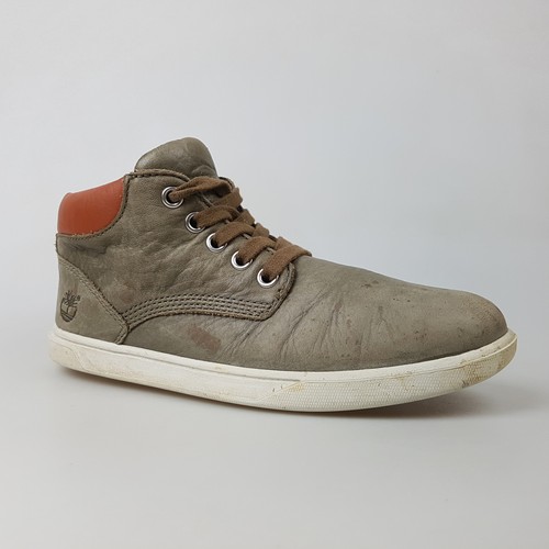 Boy's Girl's TIMBERLAND 'Mid' 3 US Shoes Grey Leather Trail | 3+ Extra 10% Off