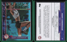 2024 Topps Chrome Olympics US Aqua Refractor #30 Vashti Cunningham /199