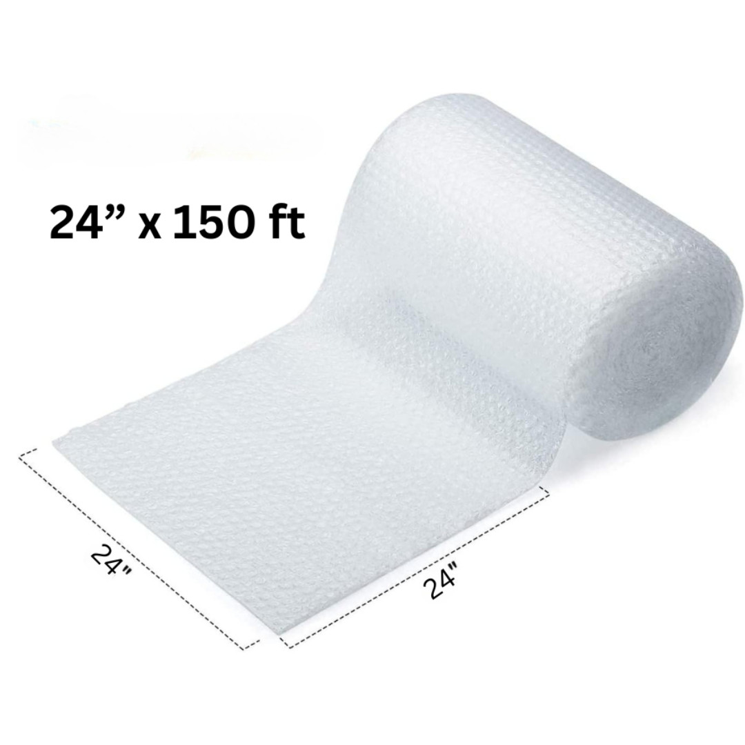 Bubble Cushioning Wrap Rolls, 12 Inchx150 Feet Total (white)