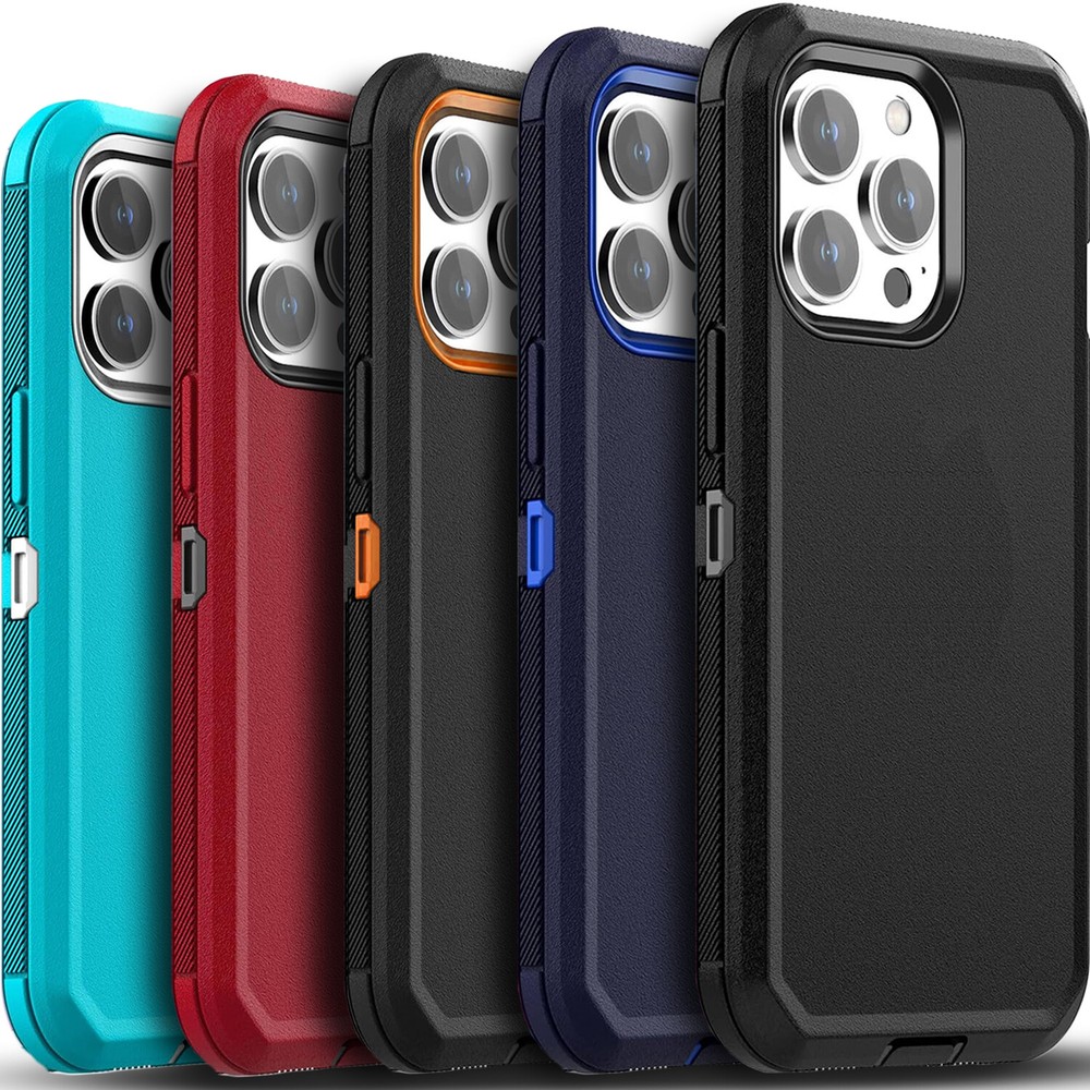 For iPhone 13/13 Pro Max/13 Mini Case Cover Phone Shockproof + Tempered Glass