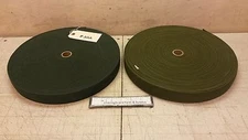 NOS Elastic Cotton Textile Webbing 1.5" x 20' Olive Drab Green MIL-W-5664