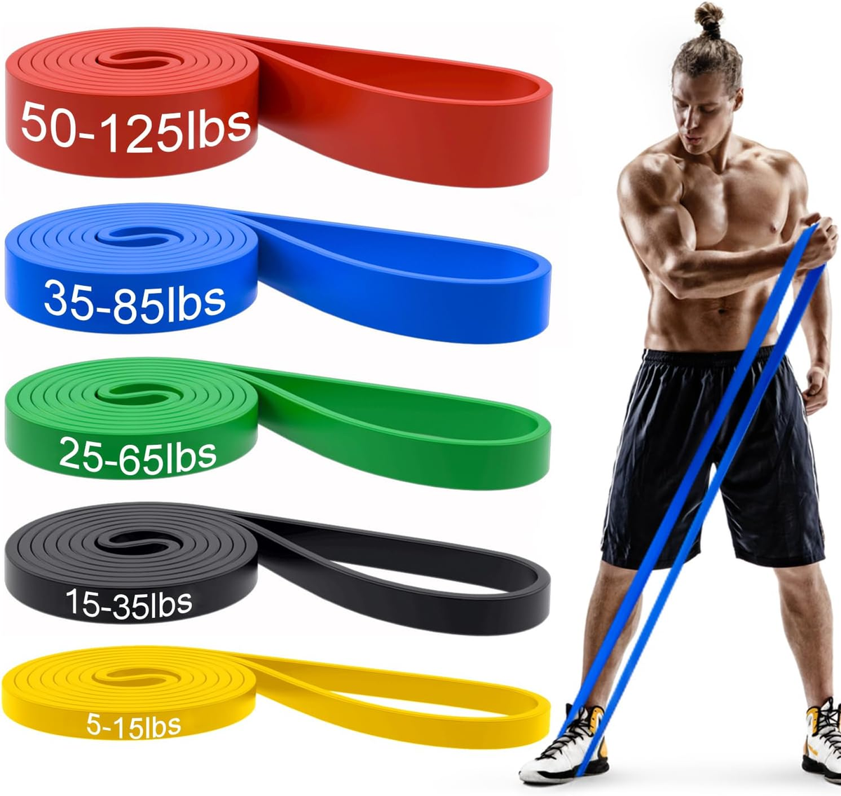 Smart Workout Bands Resistance Band Kit Uk Set Of 11 Home Exercise