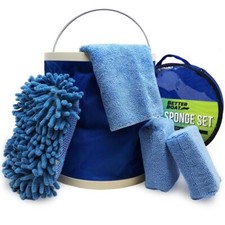 Boat Cleaner and Car Wash Sponges Non Scratch Microfiber Sponge Bucket Micr...