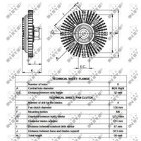 NRF 49519 Kupplung KüHlerlüFter Visko-Kupplung Visko-LüFter