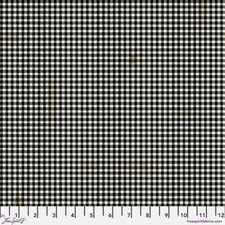 Free Spirit Holidays Past by Tim Holtz PWTH208 Black Taped Gingham   Cotton