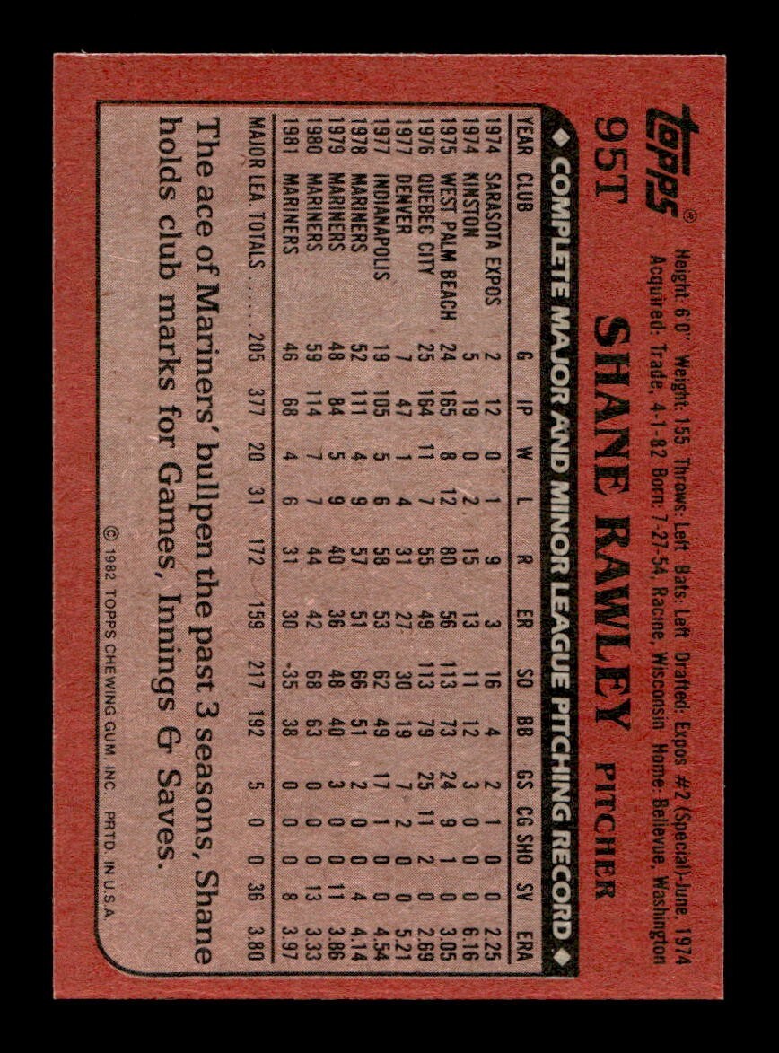 1982 Topps Traded 1-132 EX-MT/NM Pick From List All PICTURED - Picture 491 of 501