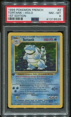 T*2様 PSAセット Tortank / Blastoise #2 Holo PSA 8 French 1st Edition 1999 Pokemon