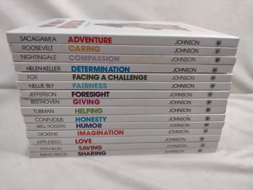 A ValueTale Lot of 15 Books by Johnson Vintage Hardcover Value Tales Biographies