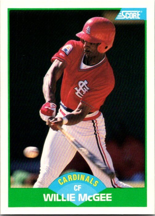 1989 Score Baseball 88 Willie McGee