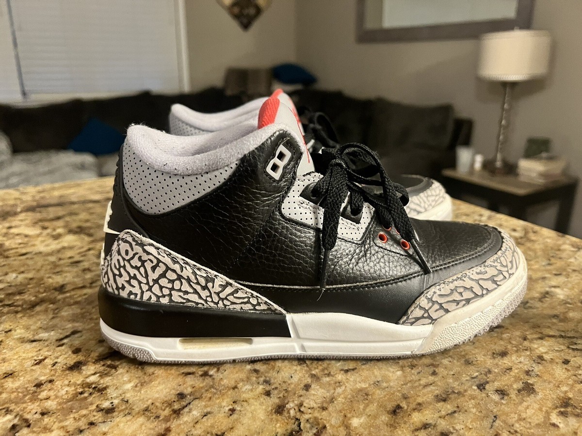 シューズ(男性用) Nike Air Jordan 3 2018 2018 Nike Air Jordan 3 III Black Cement size 6.5 Youth | eBay