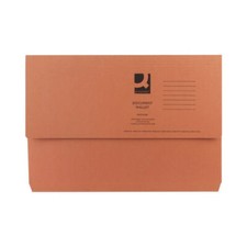 Image of Q-Connect (PACK OF 50) Document Wallet Foolscap Orange KF23014 *FREE DEL*