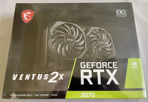 Tarjeta de gráficos MSI NVIDIA GeForce RTX 3070 VENTUS 2X OC 8 GB GDDR6 LHR - Imagen 1 de 4