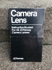 Vintage JC Penney Camera Lens Instruction Booklet