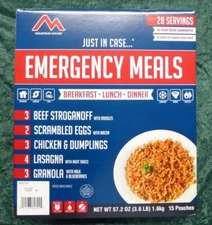 Mountain House Freeze Dried, Emergency Meals 28 Servings Box, Survival Food MREs