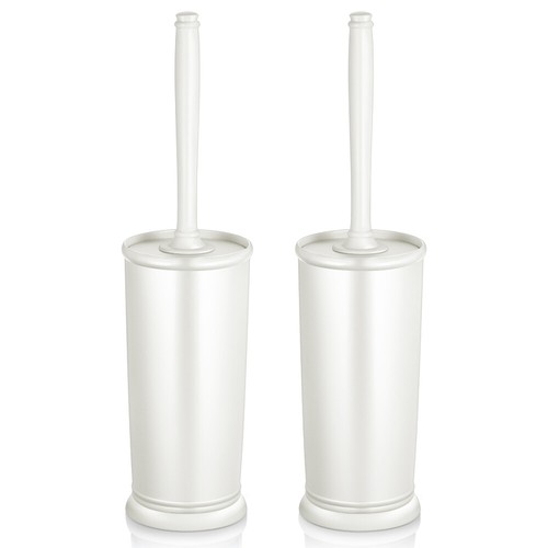 HOMEMAXS 2 Pack Brush With Holder Good Grip Plastic Bowl Brush Set for Bathroom - Picture 3 of 3