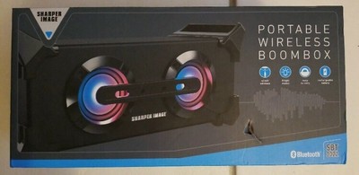 sharper image portable wireless boombox sbt 3022
