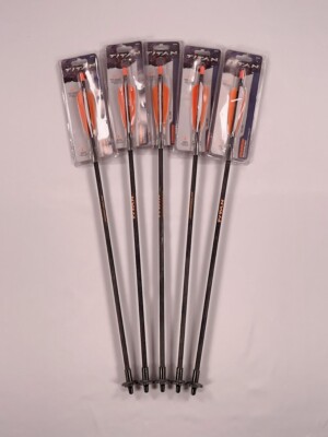 Allen Titan Crossbow Decocking Arrows - 5 Pack - Steel Tip Hunting Bolts