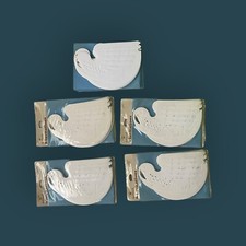 VTG Hallmark Bridal Shower Invitations Wedding Dove Embossed Diecut 1970s (x40)