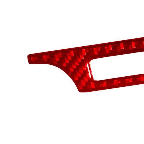 For Mitsubishi Outlander Red Carbon Fiber Interior Climate Display Cover Trim - Picture 11 of 12